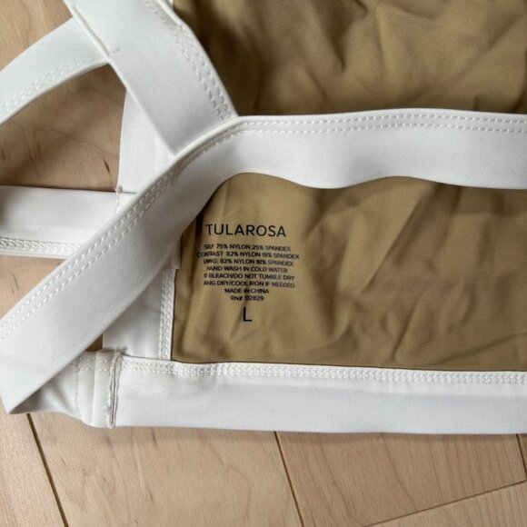 Tularosa White Mesh Swim Top – Size L, NWT - Picture 7 of 7